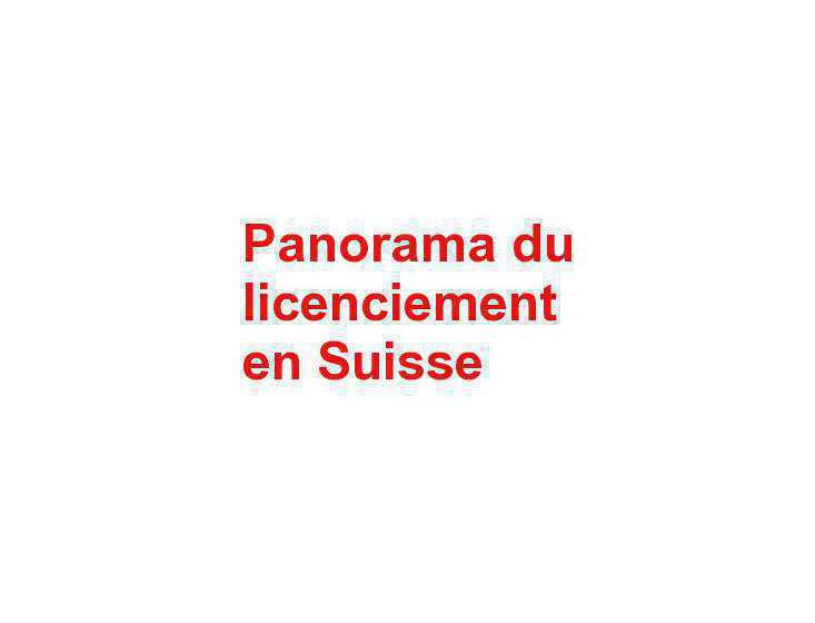 Combien encore de licenciements en Suisse?