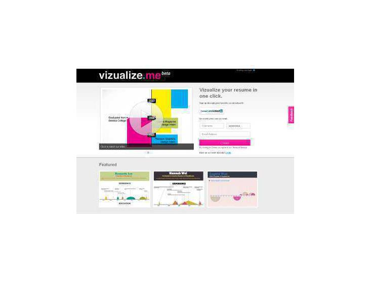 Vizualize.me, votre CV en infographie